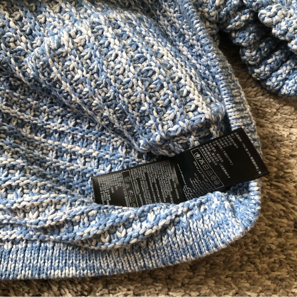 BEST Ba&sh Gaspard Knit Cardigan Small Blue French Classic - Picture 7 of 10